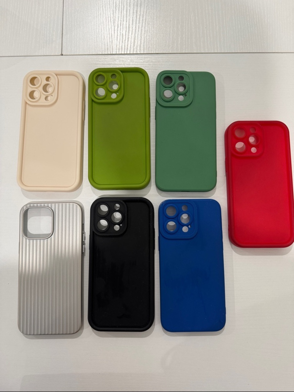 iPhone 14 ProMax Bundle of 7 Silicone Protective Cases